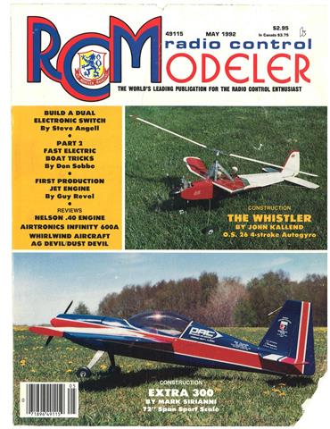 (image for) May 1992 RCModeler