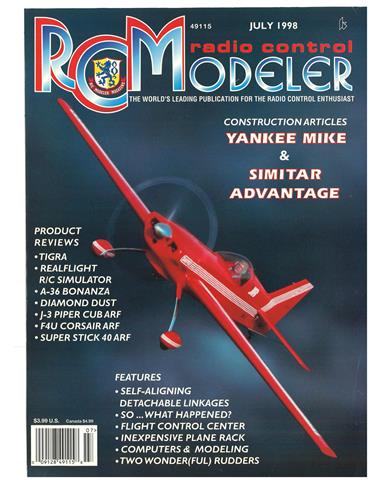 (image for) July 1998 RCModeler