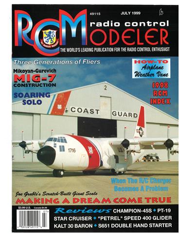 (image for) July 1999 RCModeler