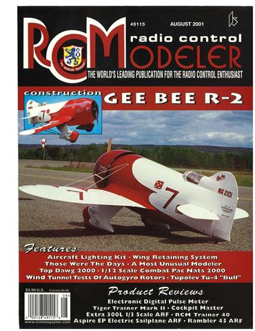 (image for) August 2001 RCModeler - Click Image to Close