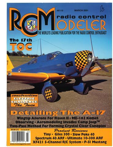 (image for) March 2001 RCModeler