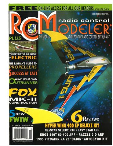 (image for) October 2004 RCModeler