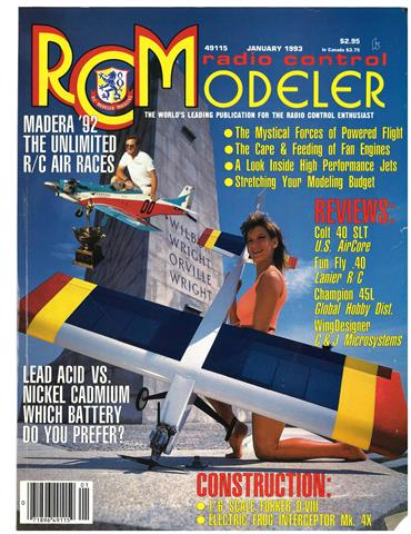 (image for) January 1993 RCModeler