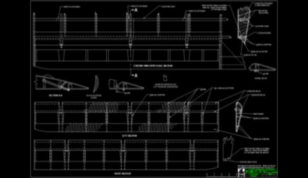 1/4 Scale Aileron plans for Balsa USA Cub (image for) 1/4 Scale Aileron plans for Balsa USA Cub
